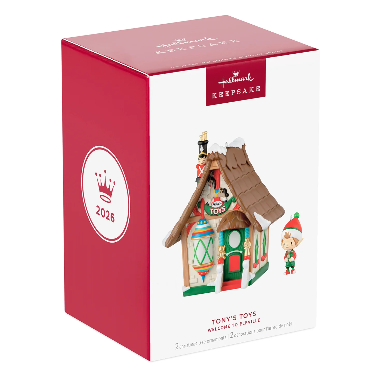 Welcome to Elfville Tony's Toys, Set of 2, 2nd in the Series — 2026 Hallmark Keepsake Christmas Ornaments - Image 7