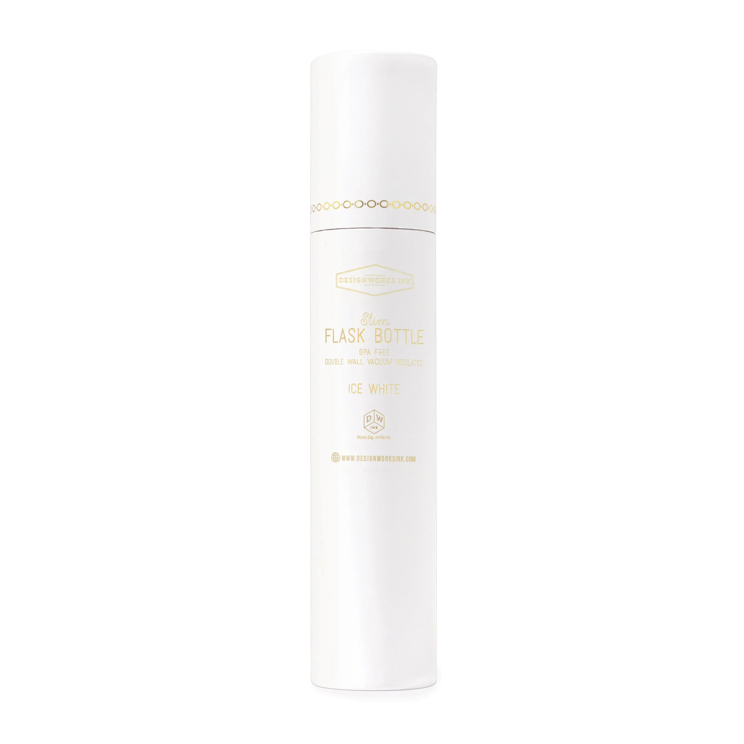 White Slim Flask Bottle - Image 4