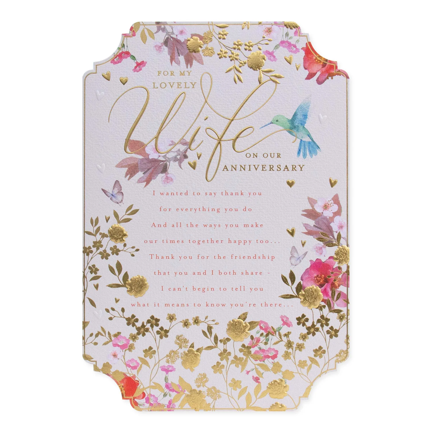 Hallmark Wife Anniversary Card - For my lovely Wife on our Anniversary.