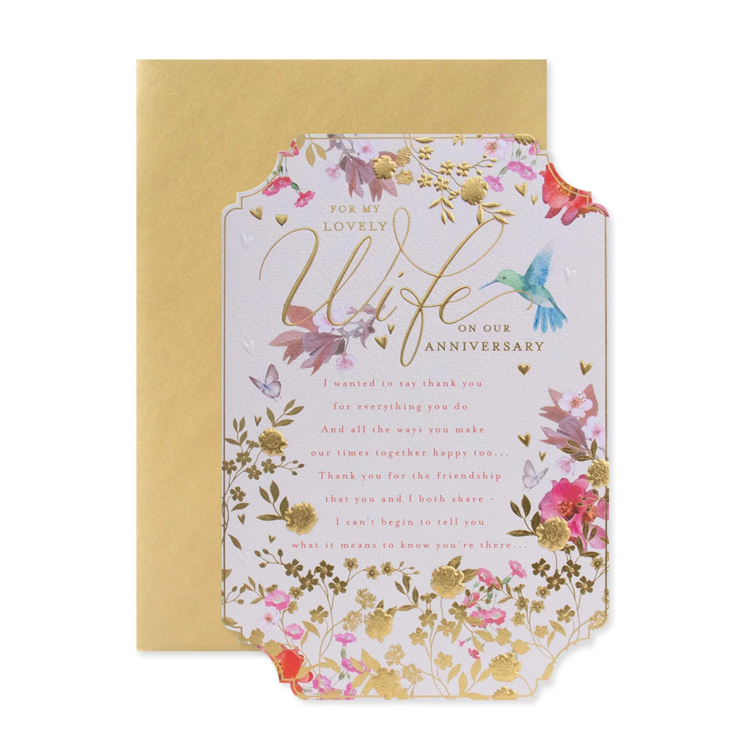Hallmark Wife Anniversary Card - For my lovely Wife on our Anniversary. - Image 3