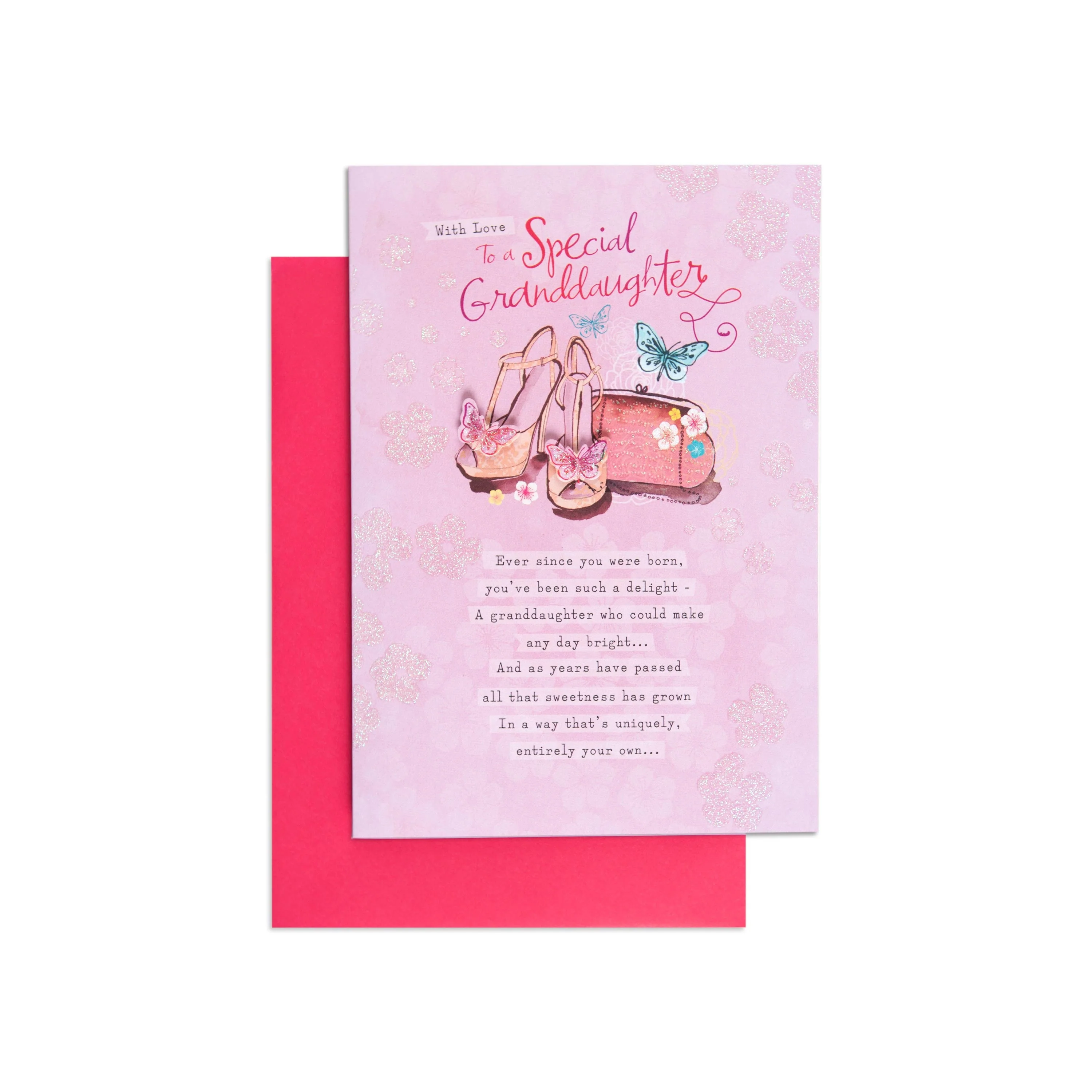 Sweet & Poetic Granddaughter Birthday Card - Image 3