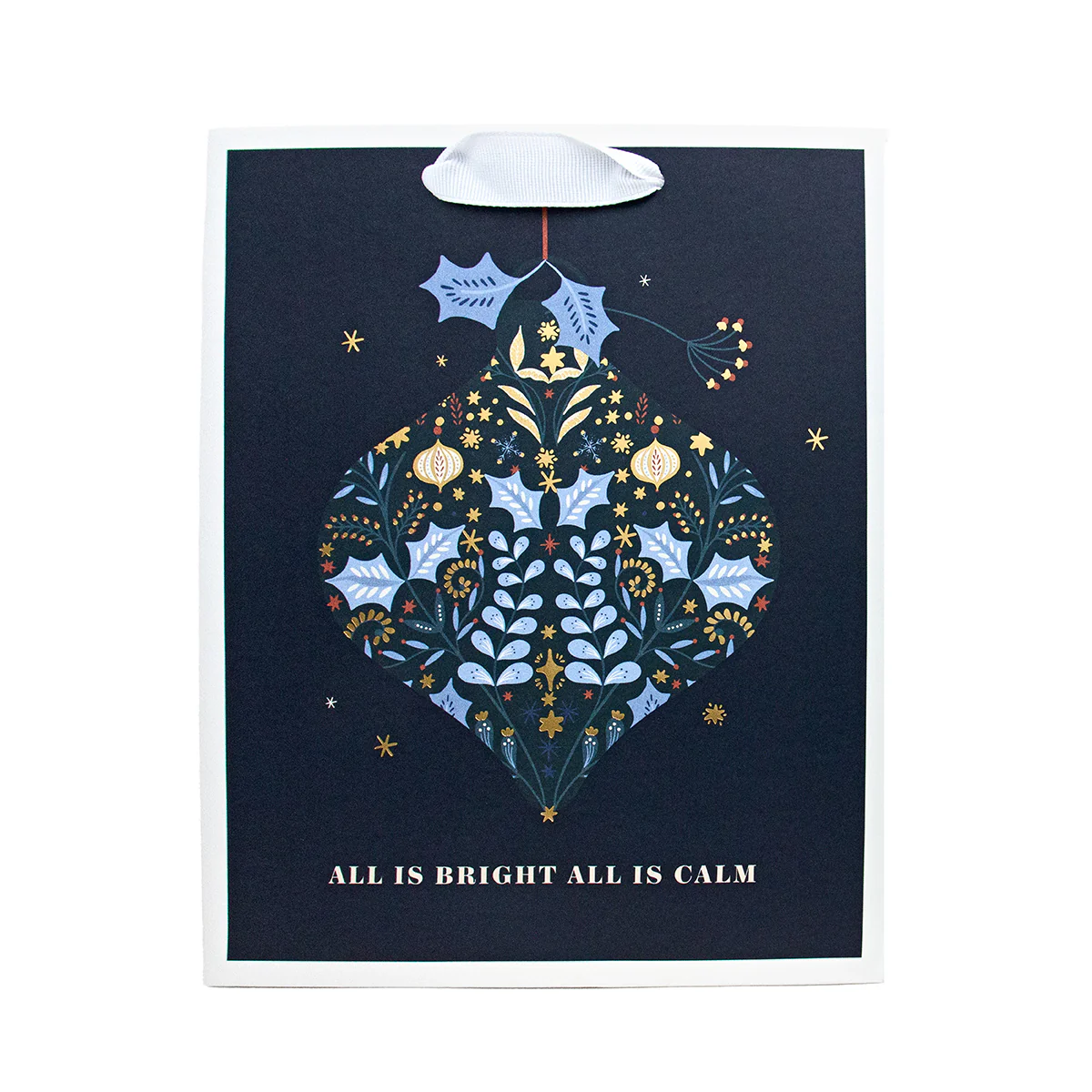 Hallmark Medium Gift Bag - All Is Bright, All Is Calm - Image 3
