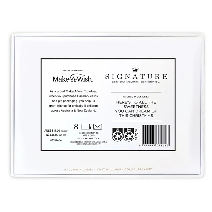 Hallmark Signature Boxed Christmas Cards 8 Pack - Gingerbread Houses - Image 5