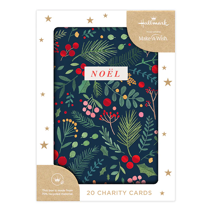 Hallmark Boxed Christmas Cards 20 Pack - Christmas Wishes