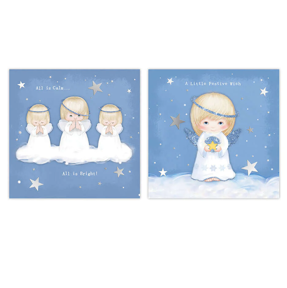 Hallmark Boxed Christmas Cards 10 Pack - Little Angels - Image 3