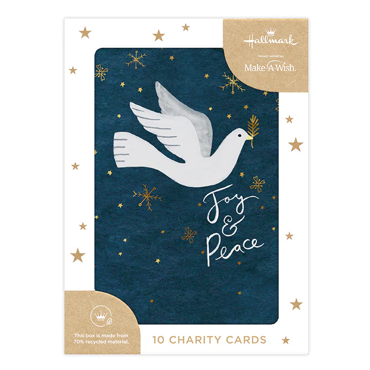 Hallmark Boxed Christmas Cards 10 Pack - Joy & Peace