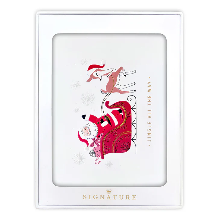 Hallmark Signature Boxed Christmas Cards 8 Pack - Santa's Sleigh