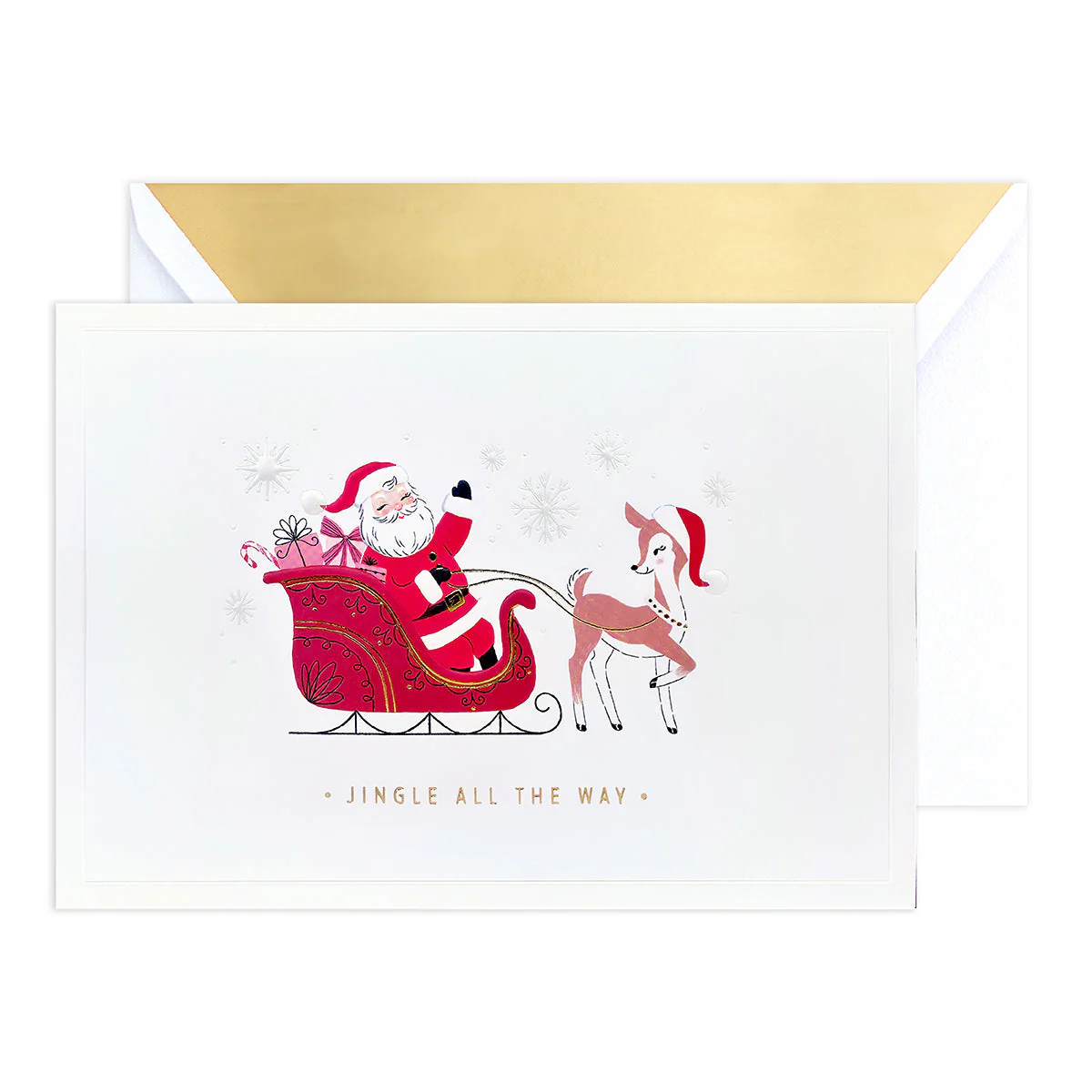 Hallmark Signature Boxed Christmas Cards 8 Pack - Santa's Sleigh - Image 4