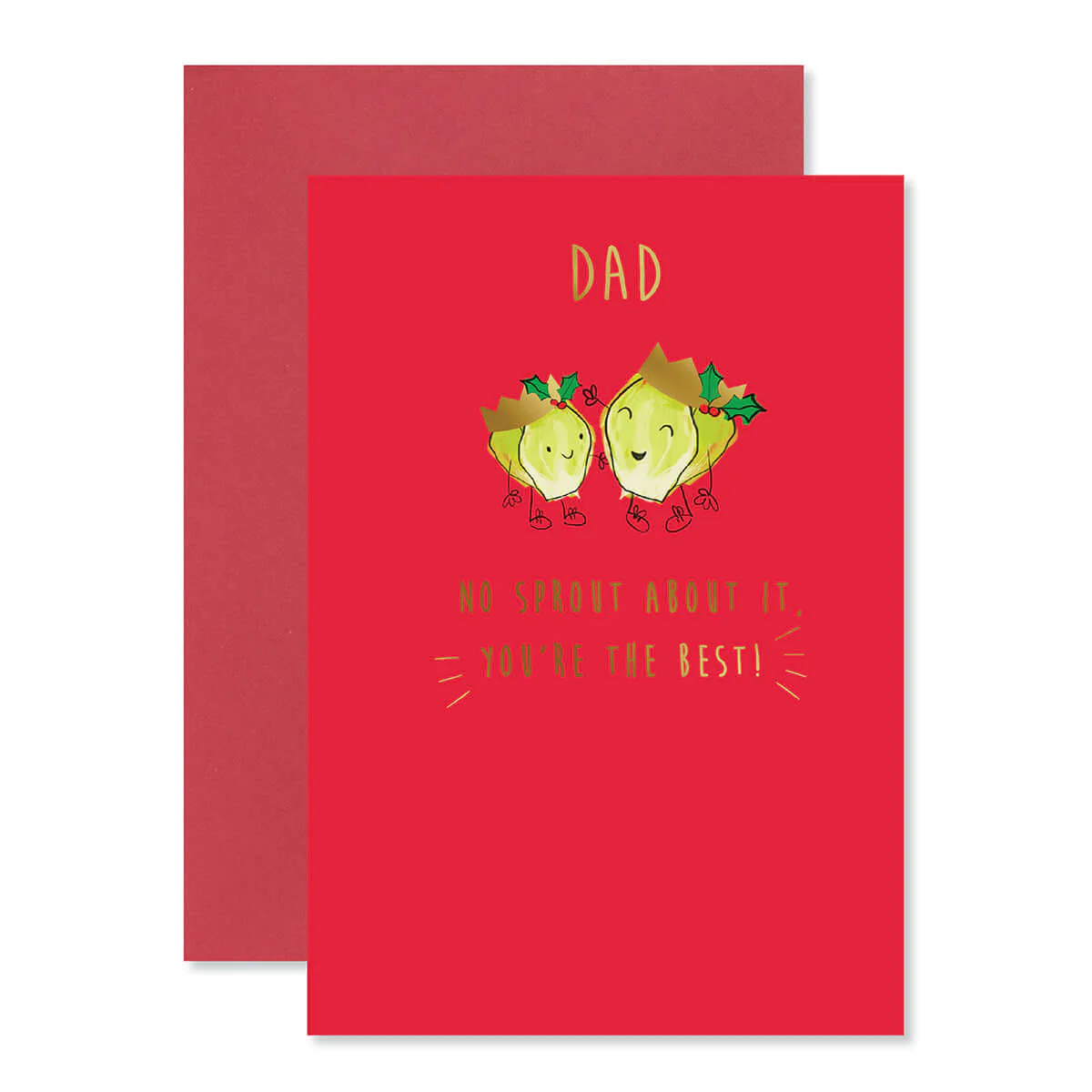 Hallmark Christmas Card For Dad - Brussel Sprouts - Image 3