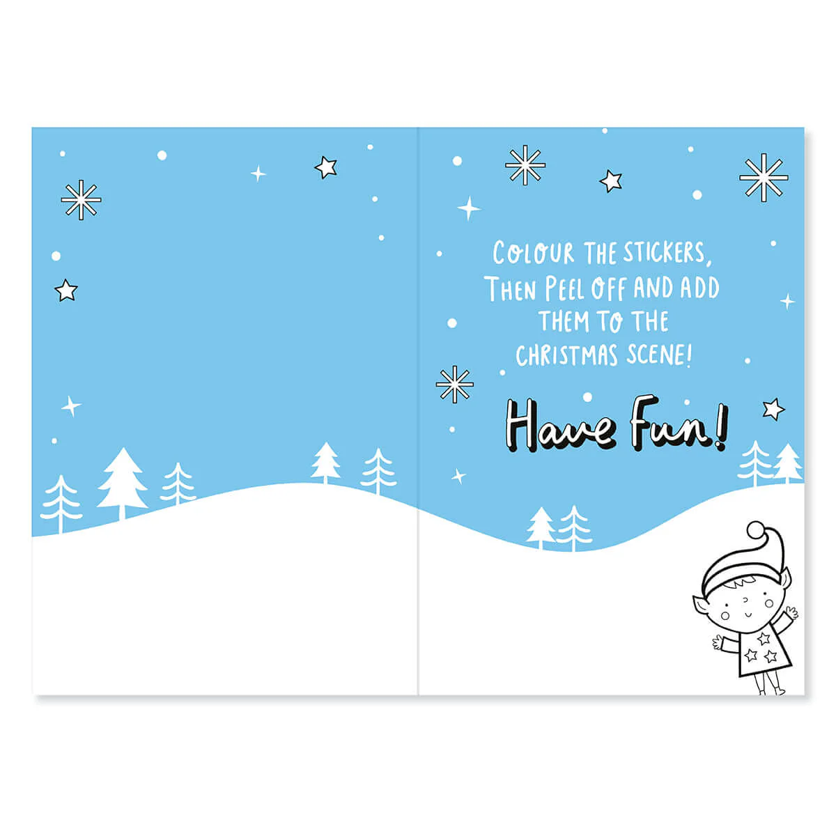 Hallmark Crayola Christmas Card For Daddy - Sticker & Colour - Image 2
