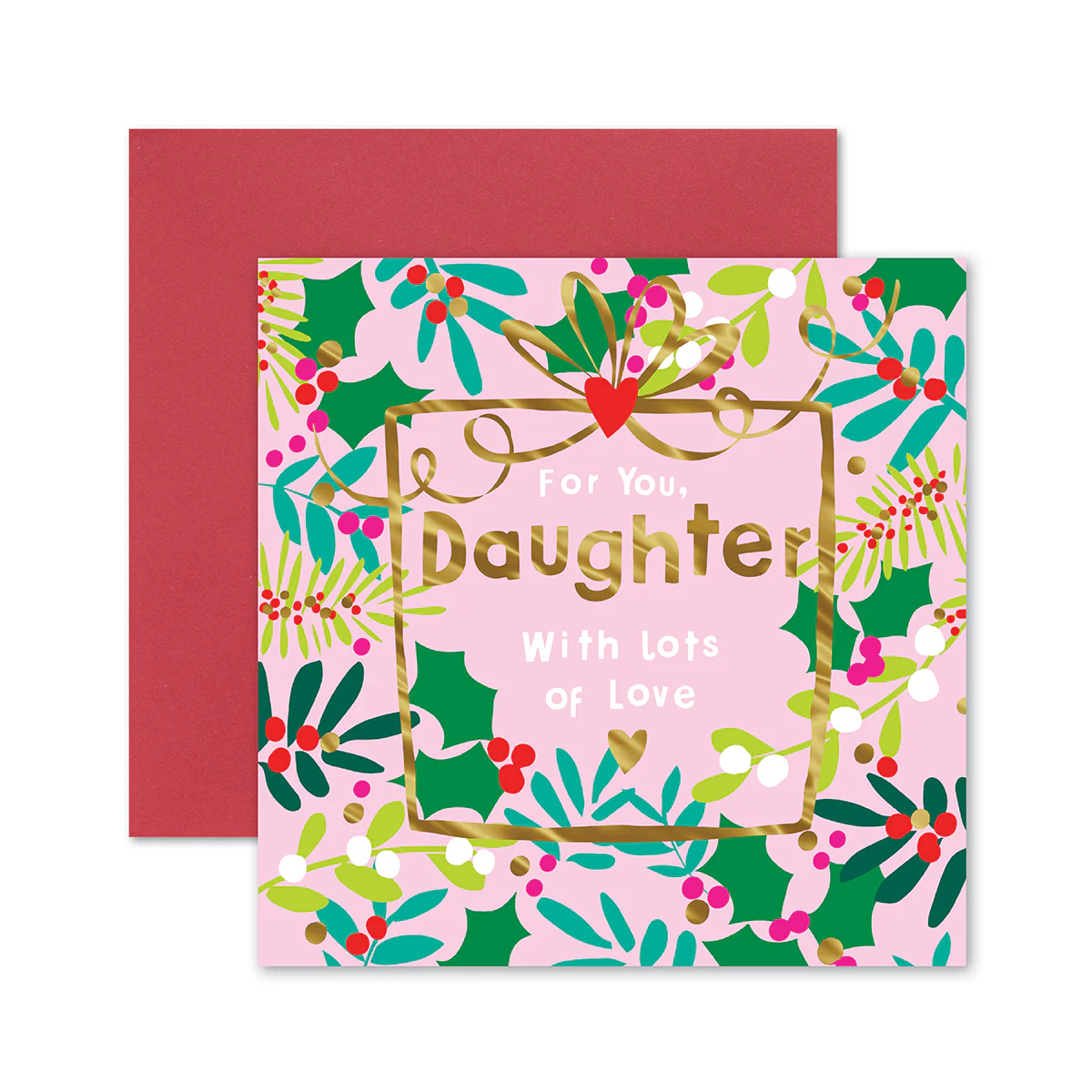 Hallmark Christmas Card For Daughter - Lots of Love - Image 3