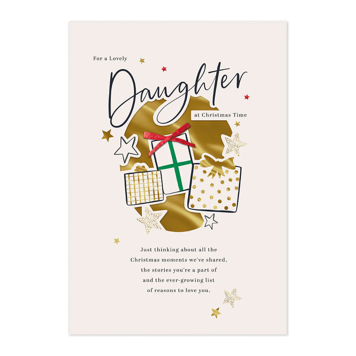 Hallmark Christmas Card - Lovely Daughter