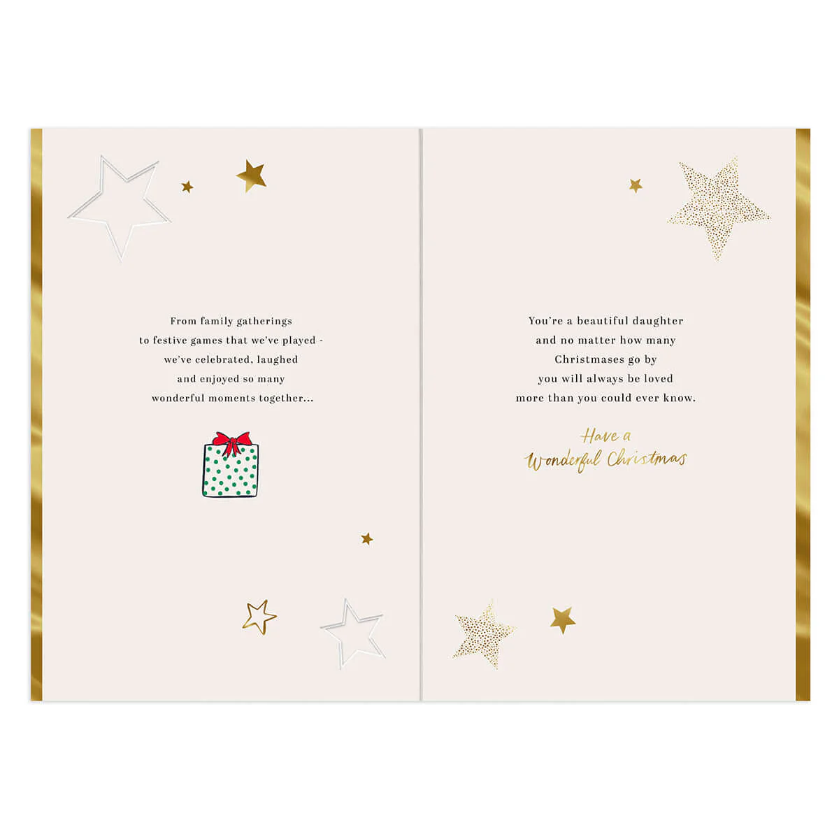 Hallmark Christmas Card - Lovely Daughter - Image 2