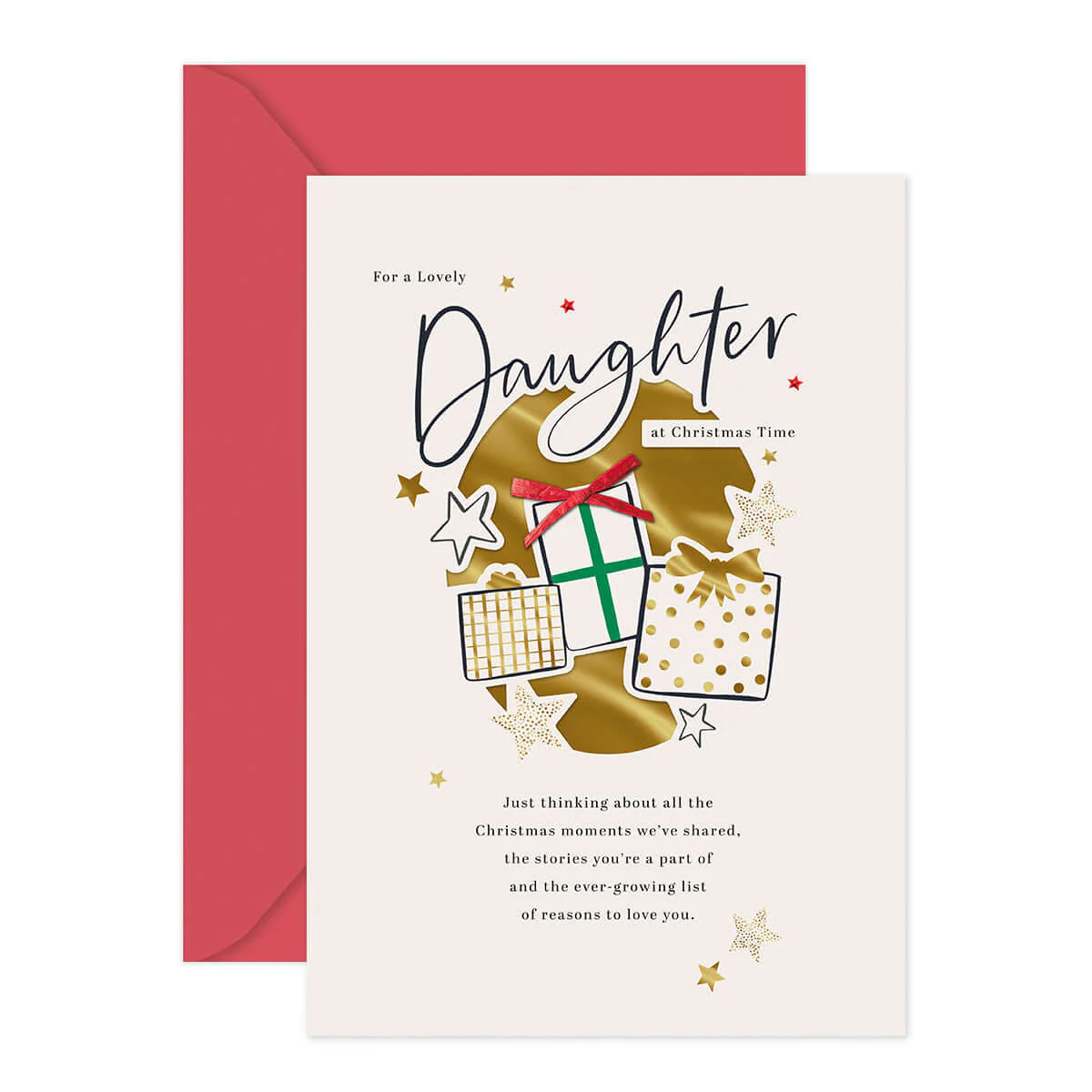 Hallmark Christmas Card - Lovely Daughter - Image 4