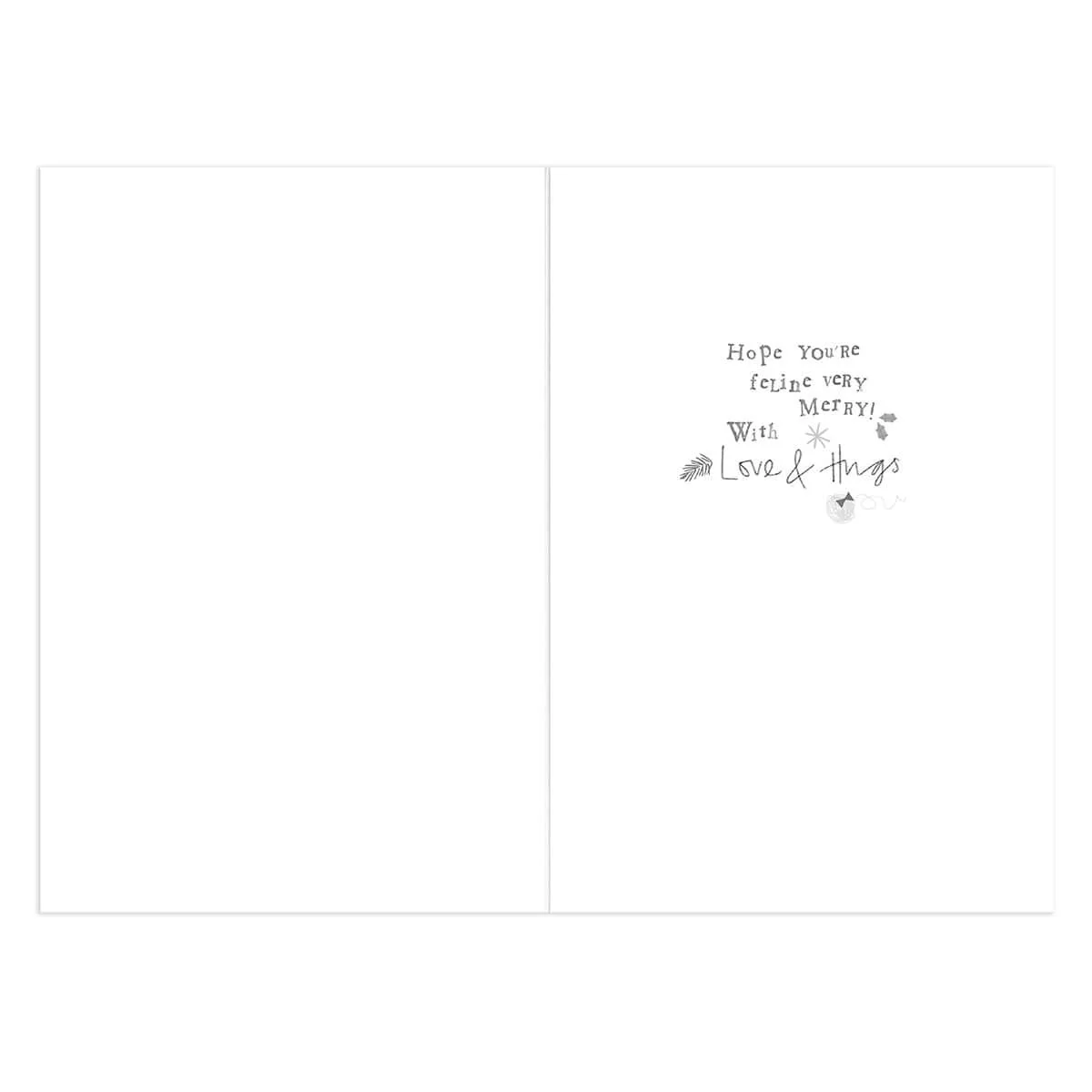 Hallmark Christmas Card - From the Cat - Image 2