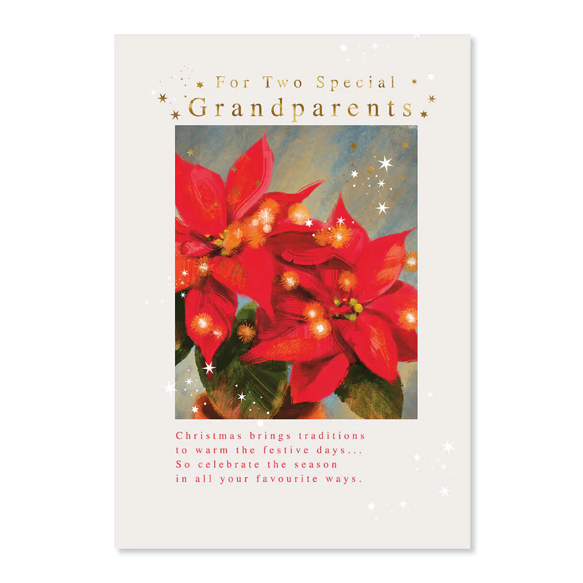 Hallmark Christmas Card For Grandparents - Celebrate The Season