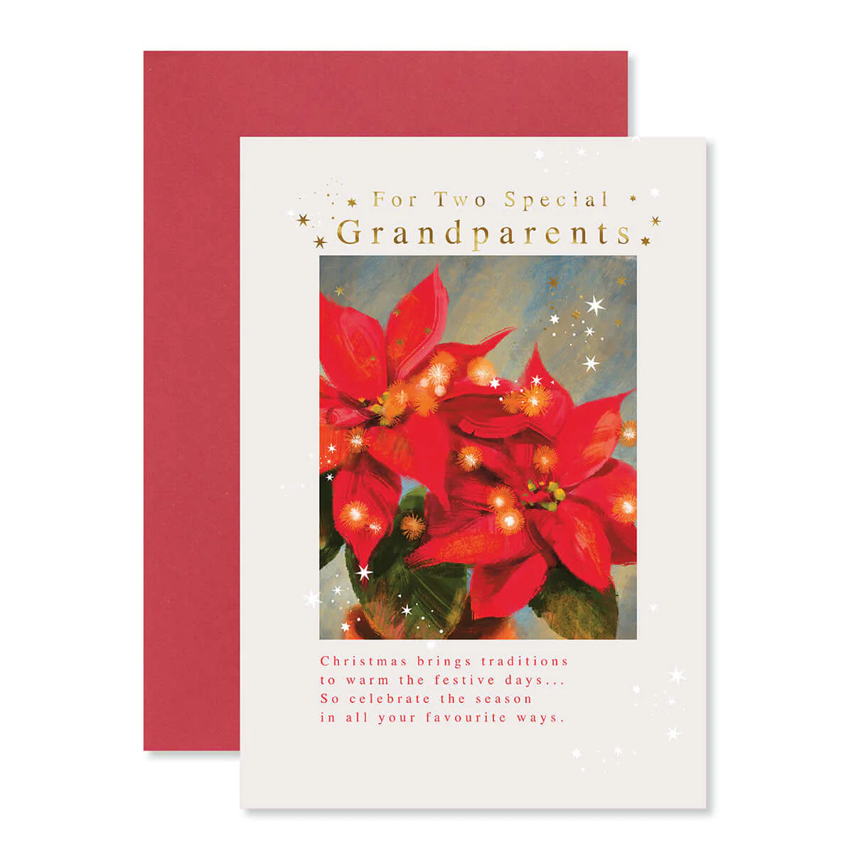 Hallmark Christmas Card For Grandparents - Celebrate The Season - Image 3