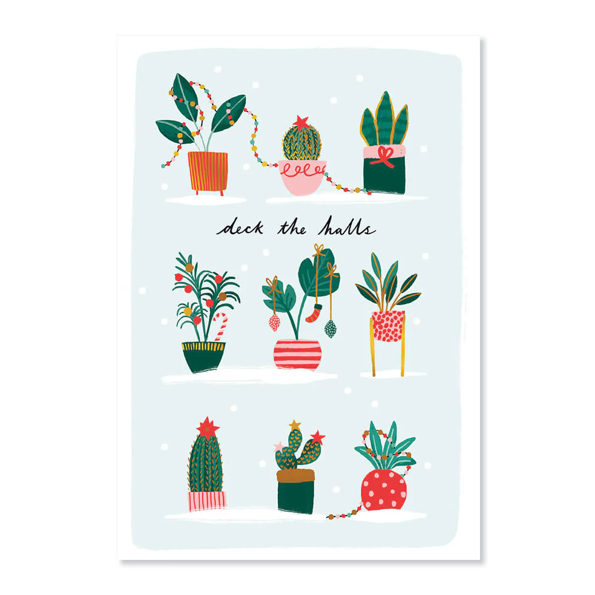 Hallmark Christmas Card - Festive Plants