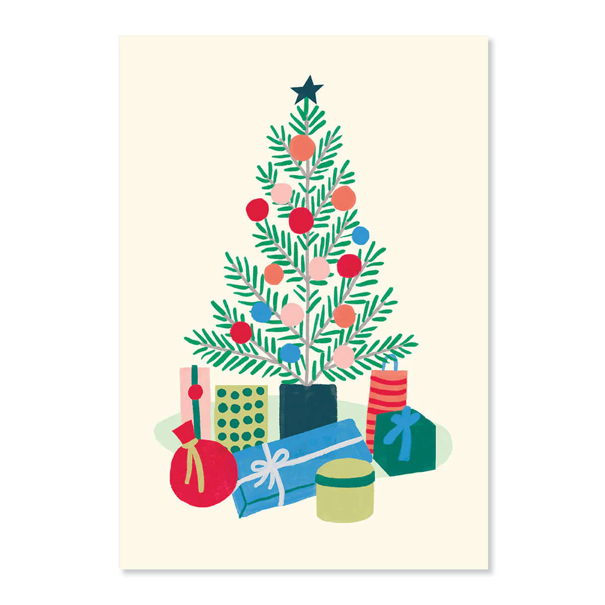 Creative Publishing by Hallmark Christmas Card - Colourful Tree & Gifts