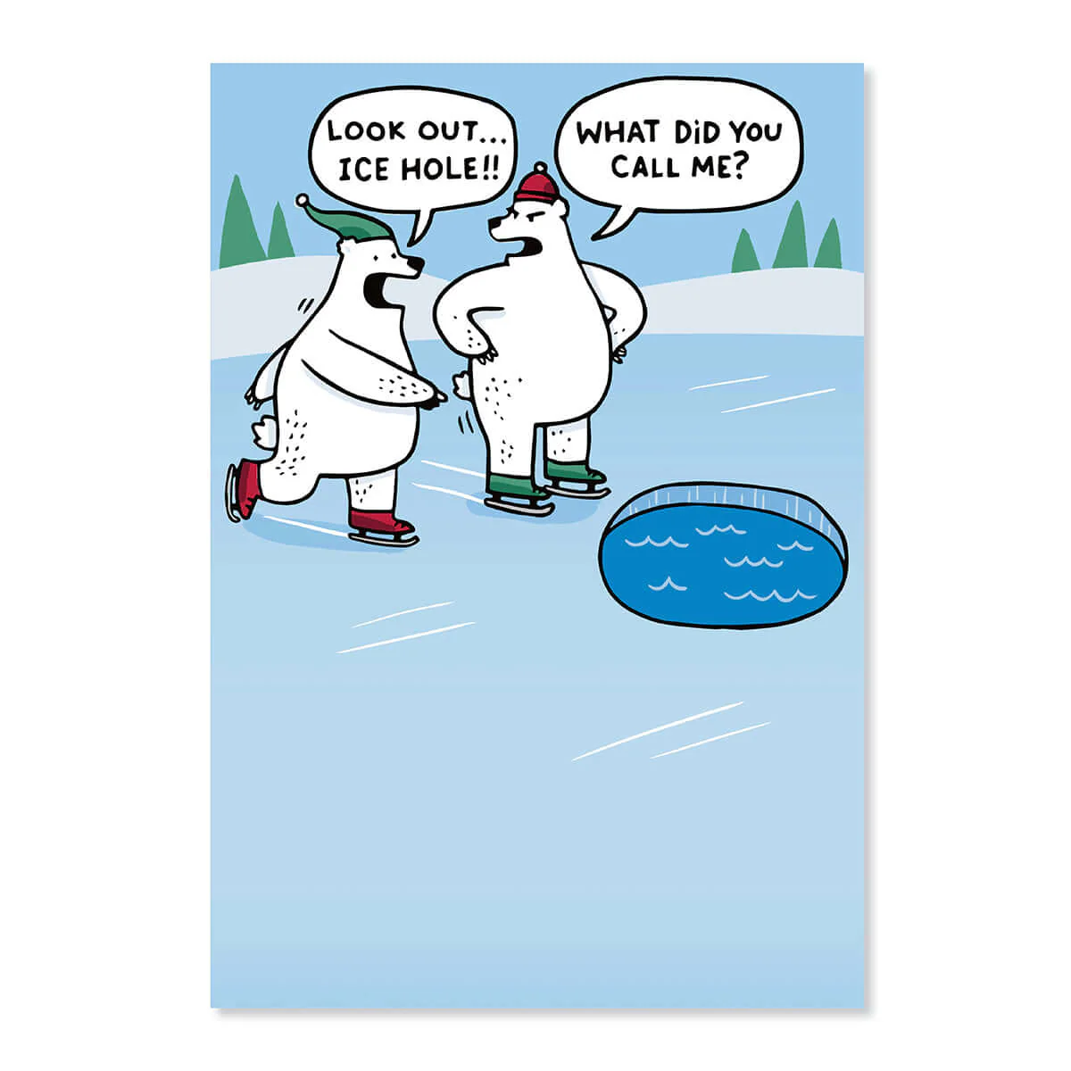 Hallmark Christmas Card - Ice Hole