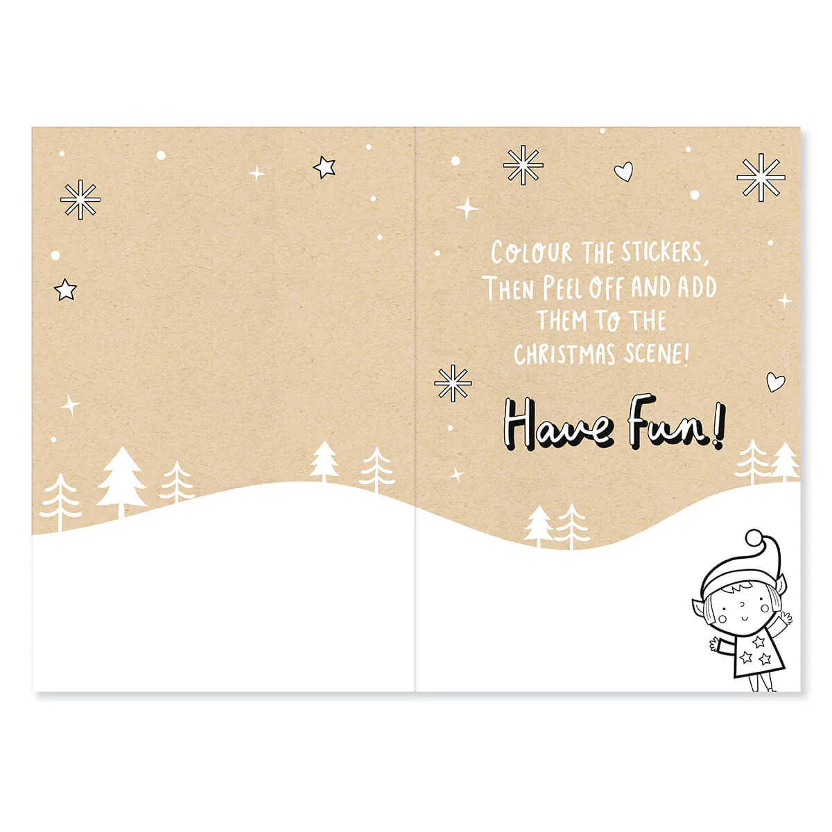 Hallmark Crayola Christmas Card For Mummy - Sticker & Colour - Image 2