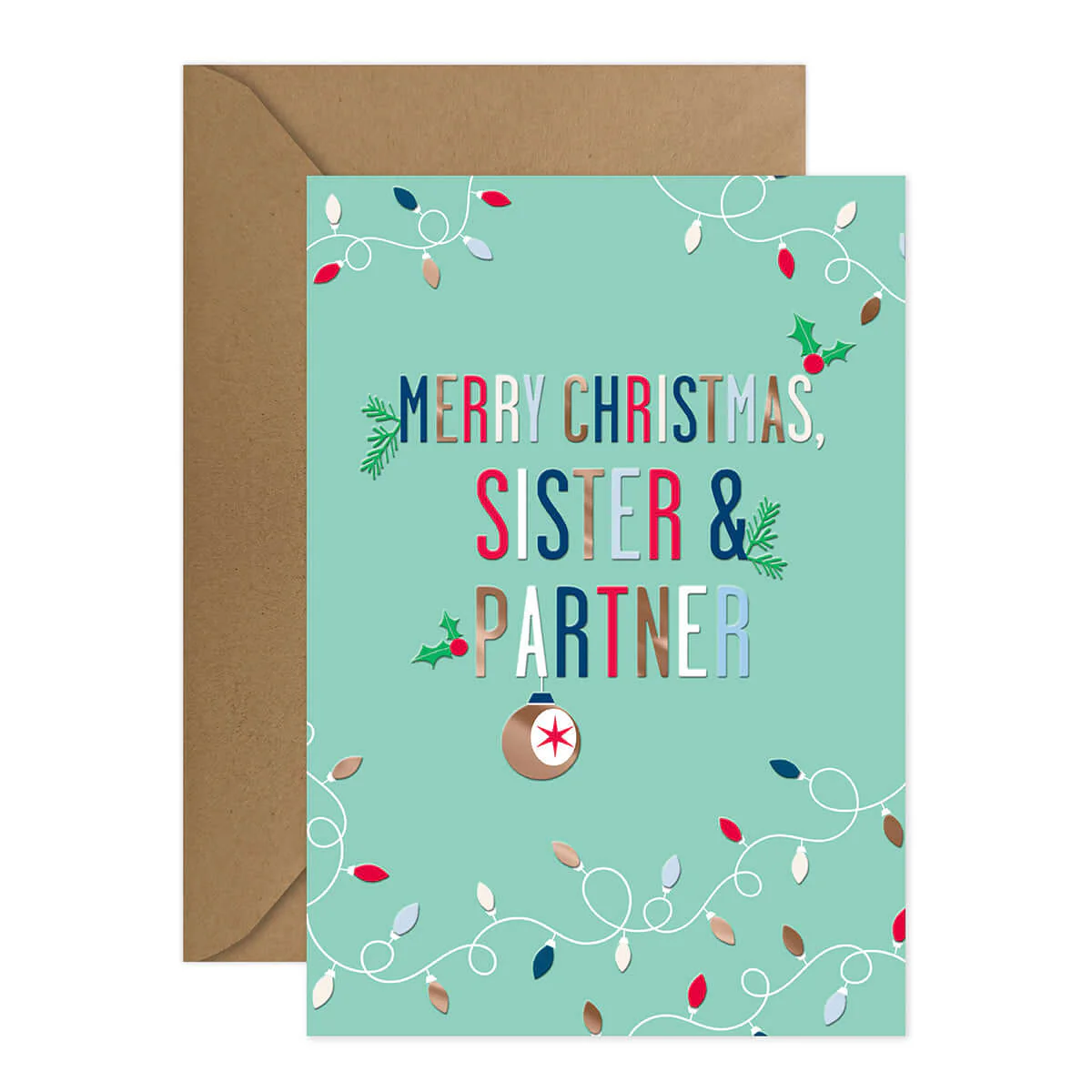 Hallmark Christmas Card - Sister & Partner - Image 3