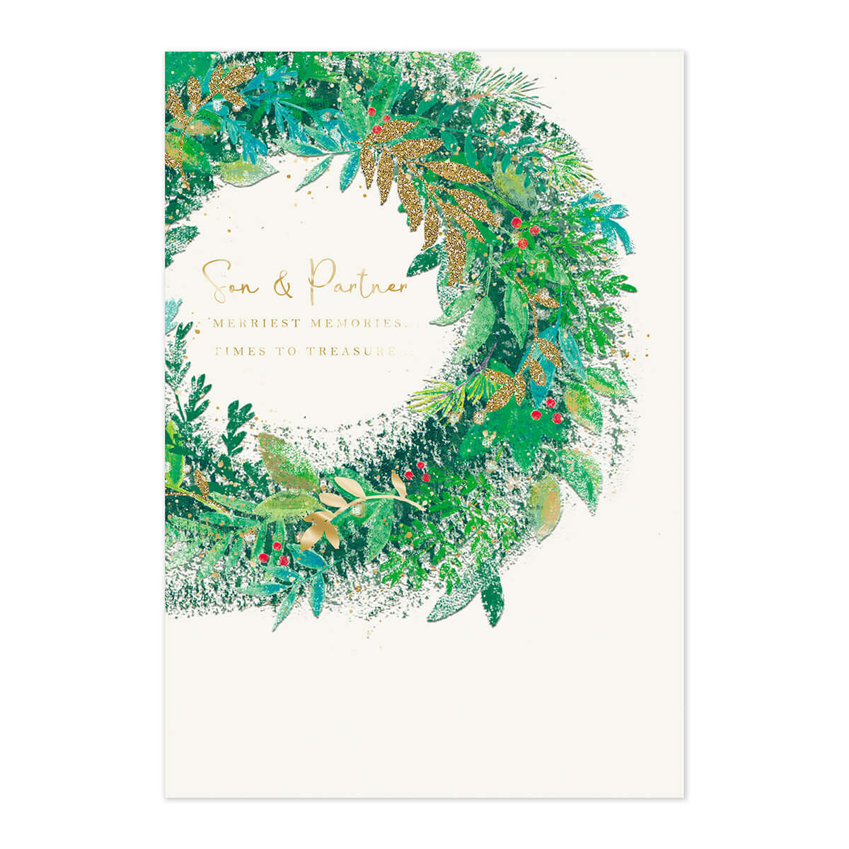 Hallmark Christmas Card - Son & Partner