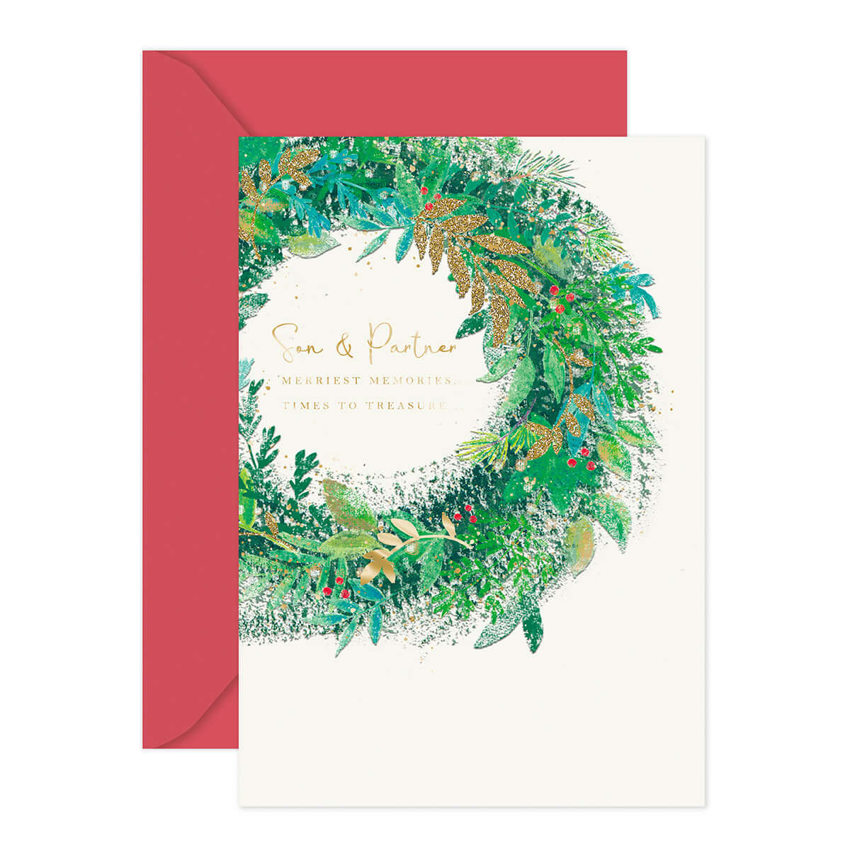 Hallmark Christmas Card - Son & Partner - Image 3
