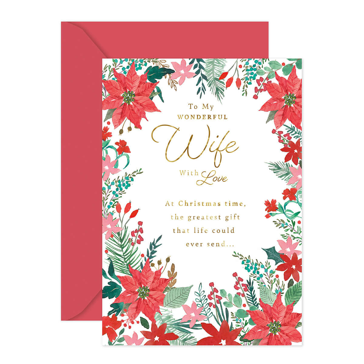Hallmark Christmas Card - Wonderful Wife - Image 3