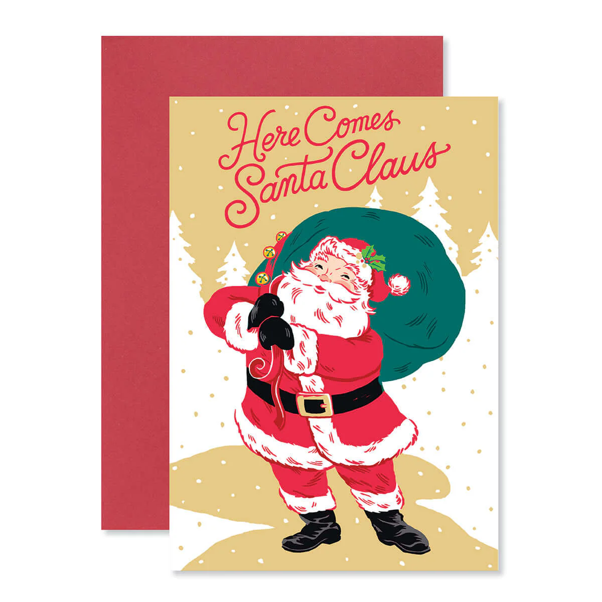Hallmark Christmas Card Money Wallet & Gift Card Holder - Here Comes Santa - Image 3